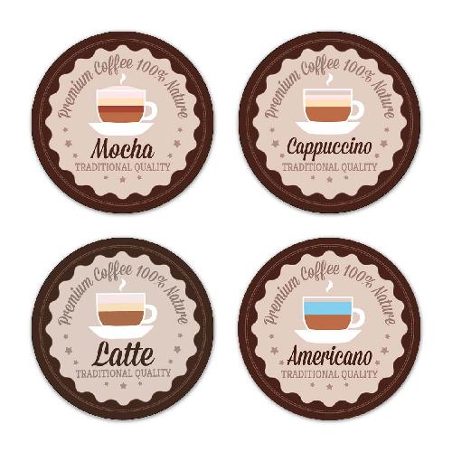 Tea Coaster 001R (Set of 4)