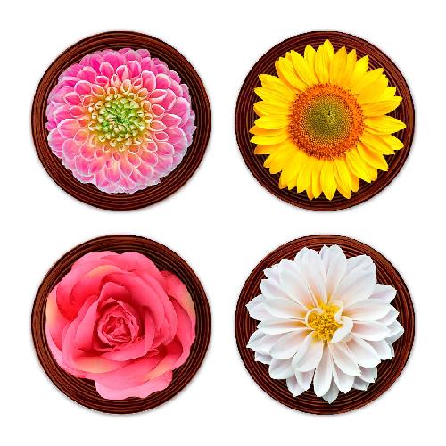 Tea Coaster 003R (Set of 4)